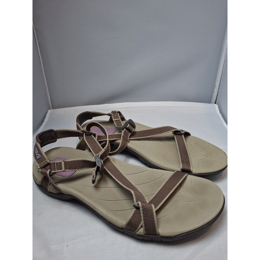 TEVA Women's Brown Strappy Ankle Strap Sport Hiking Sandals Size 6